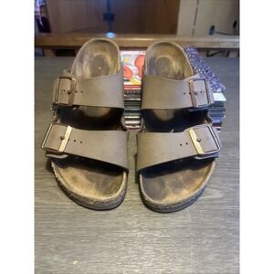 Women's Birkenstock Arizona 2-Strap Mocha Brown Outdoor Sandals Size 8